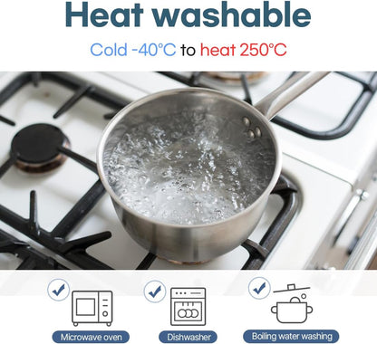 Heat washable silicone