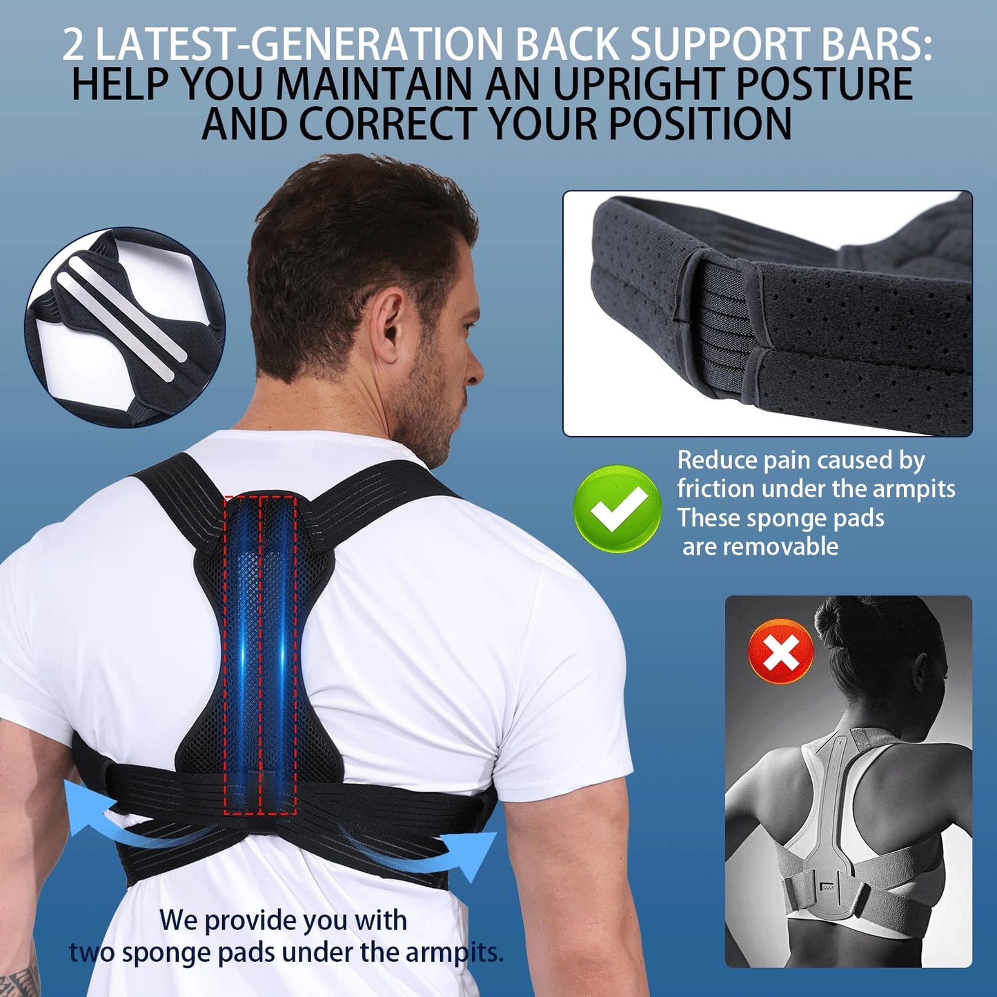 Back Pain Relief Posture Corrector Belt
